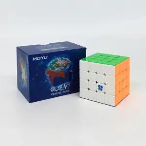 4X4 MoYu AoSu V7 M Single Track 큐브 44 뭐위 아오수 V7M 싱글 선수용 자석 큐브 444
