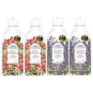 르샤트라 고농축 섬유유연제 용기, 피오니, 1L, 2개 + 라벤더, 1L,  2개