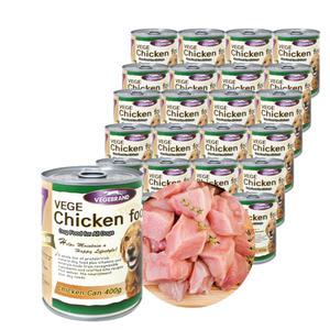 헬로도기 베게 브랜드 대용량 강아지 습식캔 닭고기400g 1박스(24개)