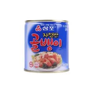 삼포 자연산 골뱅이 230g x1캔 / 술안주 무침 소면 통조림 캠핑