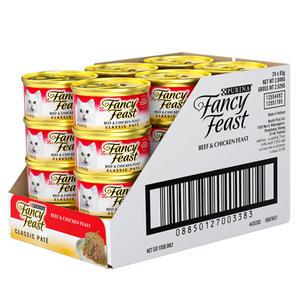 팬시피스트 화이트라벨 고양이 주식캔 비프치킨 85g x 24개