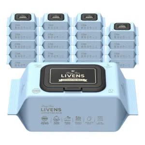 [리벤스]시그니처 블루 센시티브 저자극 아기 물티슈 70매 20팩