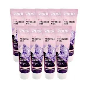 애경 2080 퓨어마운티 핑크 솔트 치약 마일드 민트향 120g 9개