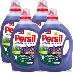 퍼실 딥클린파워젤 라벤더 일반용 본품 2.7L 4개