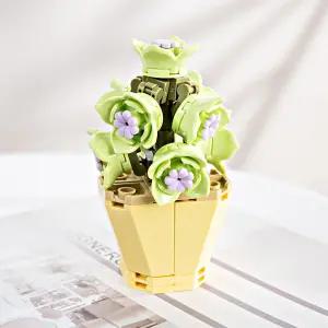 호환블럭 꽃블럭 미니다육그린꽃 (JK2710-1) 돌봄교실 방과후 학교완구