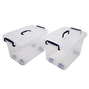투명 플라스틱 리빙박스 다용도정리함 150리터 2개 옷정리 장난감상자 수납정리함