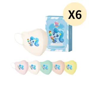 캐치티니핑4 유아 마스크 샤샤핑 소형S 20매 X6