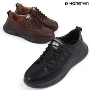 행텐 HT25-7 남성용 가죽 악어텍스처 클래식 스니커즈 데일리 편안한 슈즈
