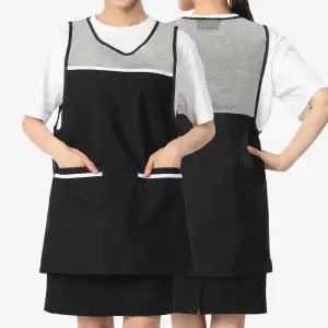 카페 미용 주방 복지센터 여름 망사 원피스 앞치마 JA02