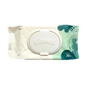크리넥스 에코그린 물티슈 캡형 70매 x 10개 친환경 종이 생분해 물티슈
