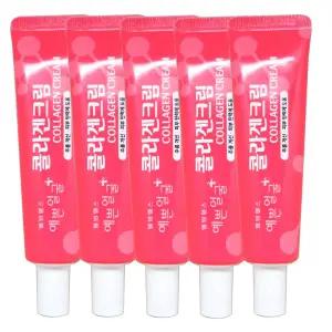 웰빙헬스 3WB 예쁜얼굴 콜라겐크림 25mlX5개/휴대용 약국 콜라겐 크림 주름개선 피부탄력