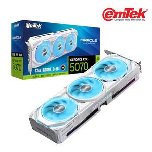 이엠텍 지포스 RTX 5070 MIRACLE WHITE D7 12GB (정품) 그래픽카드 VGA