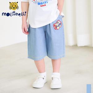 [몰리멜리] 쌩쌩7부청해지배기팬츠