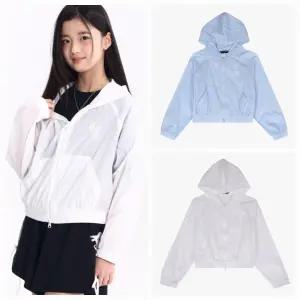 크롭 후드 홑겹 바람막이 TGJA25301