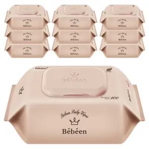 베베앙 아기 물티슈 오리지널 플러스 캡형 100매 10팩