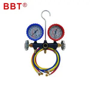 BBT 사이드글라스 매니폴드게이지 세트 냉동게이지 R410A용