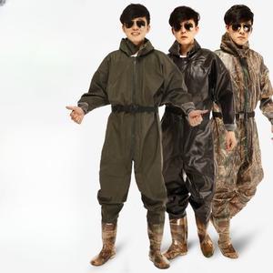 입는장화 갯벌 해루질 방수 어부복 낚시 신발 바지장화 전신 후드 점프 수트 의류 바지 부츠