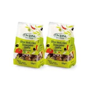 친퀴나 매콤 그린앤블랙 피티드 콘디떼 올리브 190g X 2개
