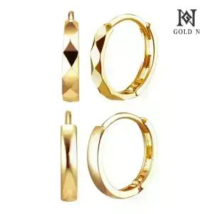 골드앤 14K/18K 심플컷팅/라인 링귀걸이 소