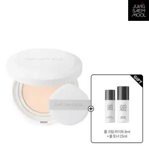 프로래스팅 결핏 메쉬 쿠션 + 물크림 라이트 8ml + 에센셜 물 토너 15ml