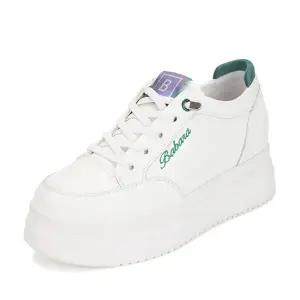 [롯데백화점]BARBARA 오버솔 밴딩끈 데일리 키높이 스니커즈  BBG164-LG