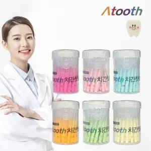 치과 의사가 개발한 아투스 치간 칫솔 / 치간 사이즈에 딱 맞는 6종 사이즈