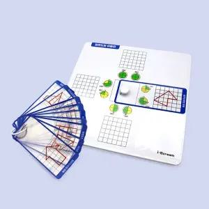 [아이스크림몰]평면도형 이동판 카드 초등 수학 교구 재료 문제집 교과서