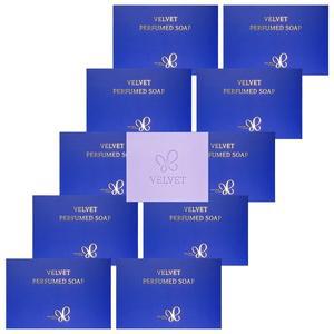 벨벳 퍼퓸드 솝 80gX10개 향기좋은 세안비누 향수비누 아모레카운셀러 지일