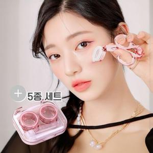 아이 눈꺼풀 오프너 홀더 콘택트 소프트 렌즈 집게 흡착봉 뽁뽁이 케이스 세트 끼는 빼는 도구 렌즈통