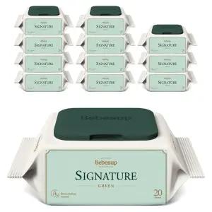 베베숲 시그니처 그린 아기물티슈 캡형
