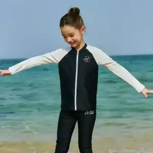 [아레나수영복] 스플래시 아동 집업 래쉬가드 A5BG1GC07BLK