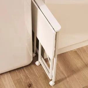 바퀴달린 접이식책상 슬림 이동식 가정용 간이 책상 식탁 보조 컴퓨터