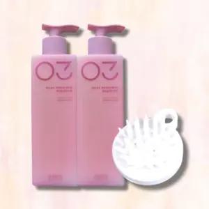 아모스 실키 래디언스 샴푸 500g 2개 +샴푸브러쉬