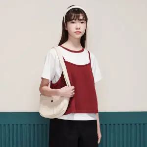 [에꼴리에] 여자 여름이월 4부뷔스티에레이어드티(25B5452)