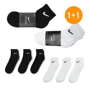 [나이키] 1+1/총6켤레 스포츠 양말 스우시 단목 3PACK 블랙/화이트