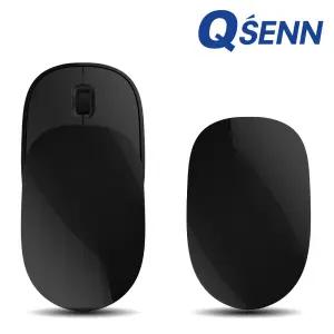QSENN BM1100 Slide Fold 듀얼 무선 저소음 마우스 블랙