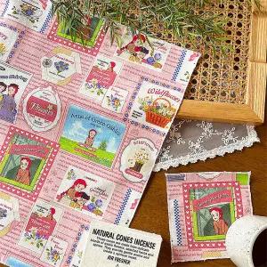 원단마트 36-637 빨간머리앤 원단12 코튼린넨 메모리스퀘어 핑크 1/2y