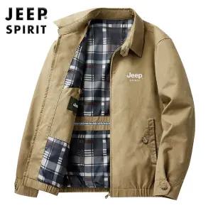 JEEP SPIRIT 가을겨울 재킷 중년 남성 상의 루즈 대형 캐주얼 재킷