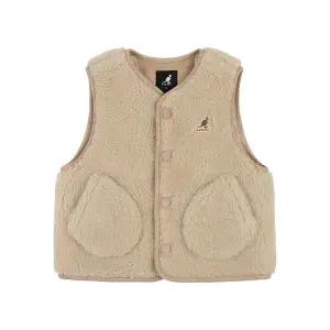 [캉골키즈]포켓 포인트 시어링 베스트 RD 0103 아이보리