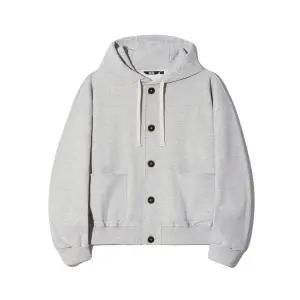 매장정품 트릴리온 TRILLION 헤비코튼 버튼다운 스웨트 후드 자켓 (GRAY) TRSHT07GR 140431