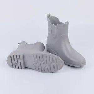 여성 발목 레인 부츠 워커 반장화 고무 숏장화 단화 레인부츠우화 여성레인부츠 여자신발여성화