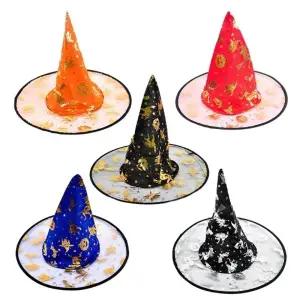 (프린트마녀모자)마녀모자 파티용품 할로윈파티 마녀