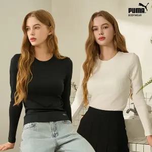 [푸마 언더웨어][푸마] 슬림핏 골지 브라탑 롱슬리브 1종 택일