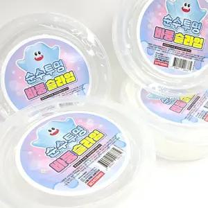 순수 투명 바풍 슬라임 1개 클리어슬라임 키덜트 액괴 촉감놀이 장난감 선물 생일선물 스트레스