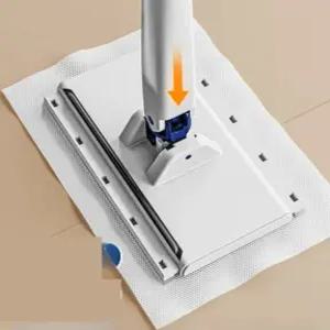 이도컴퍼니 원터치 바닥청소 이지탭 밀대걸레 막대걸레 + 극세사 패드 1매 반영구적 사용 가능