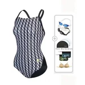 [레노마수영복](하남점)*폴리백 증정* 여성 서포트 X백 원피스수영복 블랙 RN-LF2F805-BK