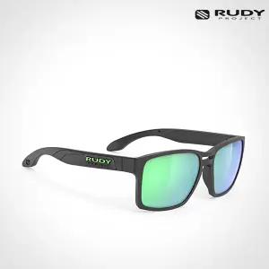 루디 선글라스 스핀에어 57 심플 블랙 매트-라임 / 3FX 편광 그린 SP576106-0002 스포츠 고글