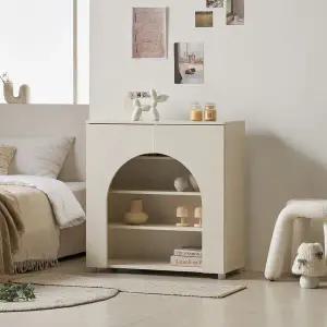 AD121 LED 낮은 장식 선반수납장 800 1color