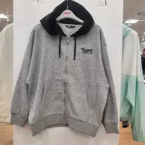 소이 HC22 그래피티 후드 집업 셋업 점퍼 남아 봄가을용 그레이 박스핏 후드 집업 점