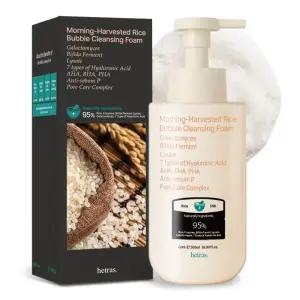 헤트라스 아침햅쌀 버블 클렌징폼 500ml 저자극 약산성 클렌저 폼클렌징